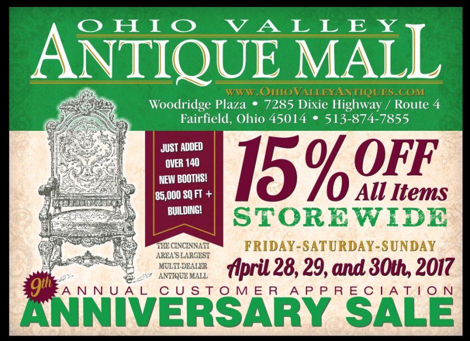 Anniversary Sale April 28-30, 2017